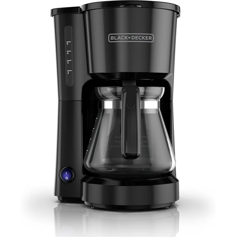 BLACK+DECKER CM0700BZ 4-in-1 5-Cup Coffee Station Coffeemaker, Black