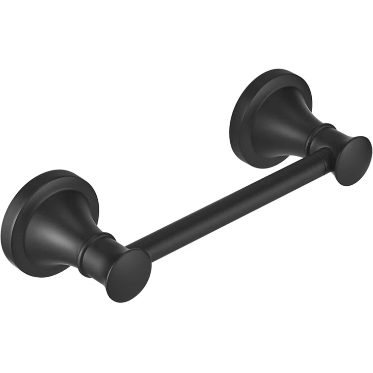 Wall-Mounted Rustproof Toilet Tissue Roll Holder with Flexible Pivoting Tissue Handle, Stainless Steel Built for Durability