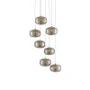 Pepper 7-Light Silver Nickel Globe Pendant