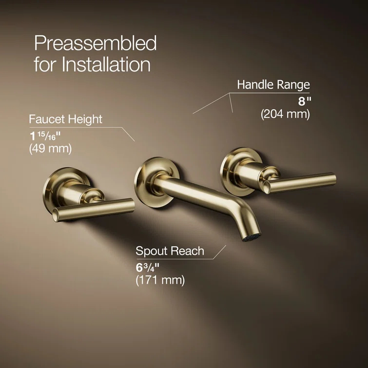 Purist® Wall Mounted Bathroom Faucet
