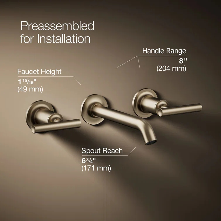 Purist® Wall Mounted Bathroom Faucet