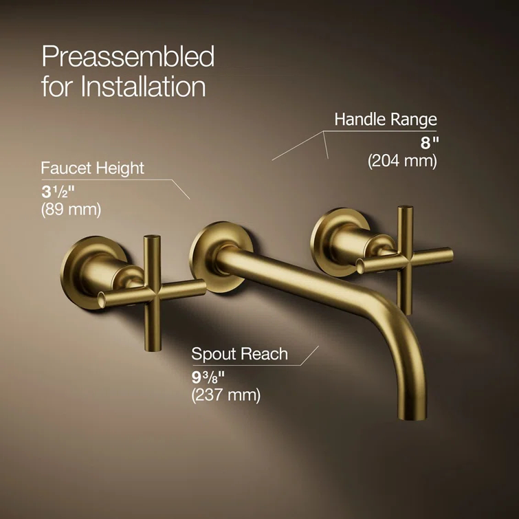 Purist® Wall Mounted Bathroom Faucet