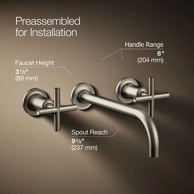 Purist® Wall-Mounted Bathroom Faucet