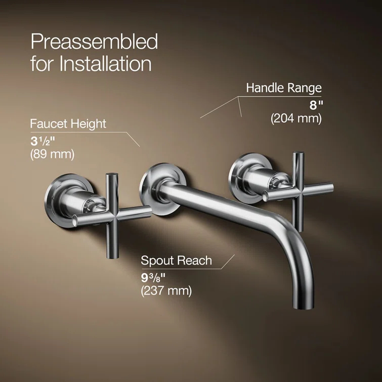 Purist® Wall Mounted Bathroom Faucet