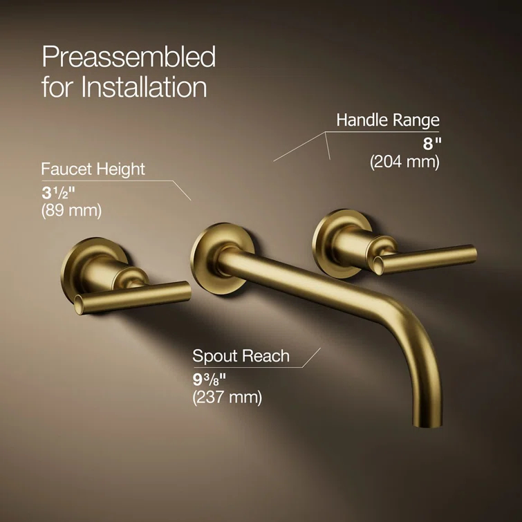 Purist® Wall Mounted Bathroom Faucet