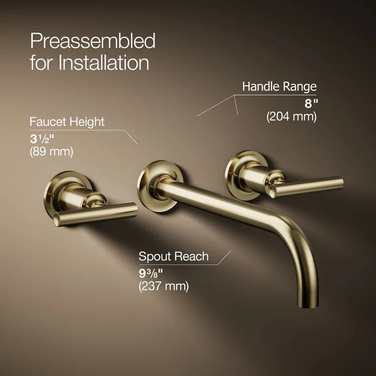 Purist® Wall Mounted Bathroom Faucet