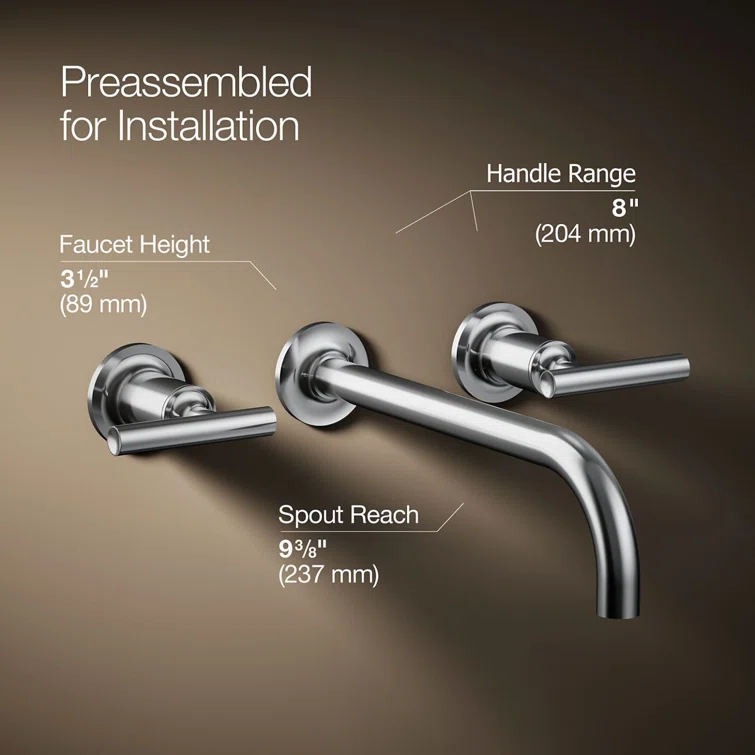 Purist® Wall Mounted Bathroom Faucet