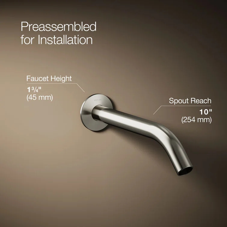 Components Wall-Mount Bathroom Sink Faucet Trim
