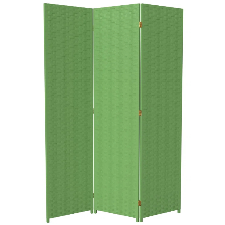 6 ft. Light Green 3-Panel Room Divider