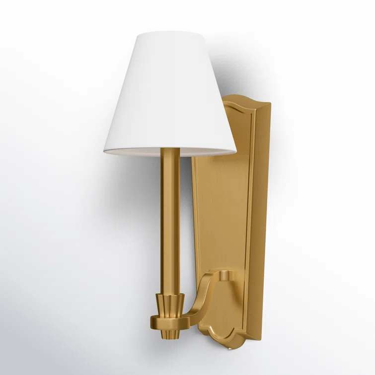 Burnished Brass 15" Contemporary Wall Sconce