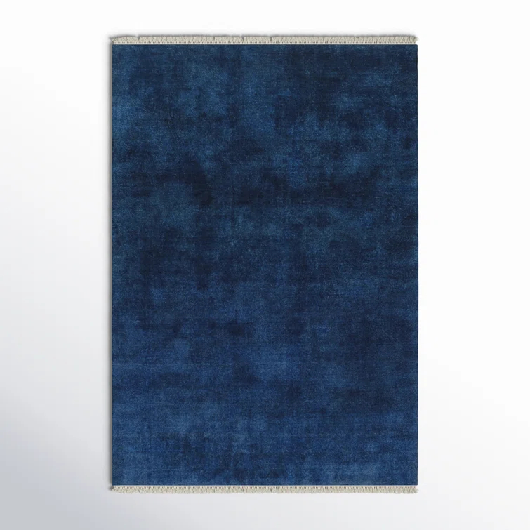 Clio Hand Loomed Wool Midnight Blue Rug