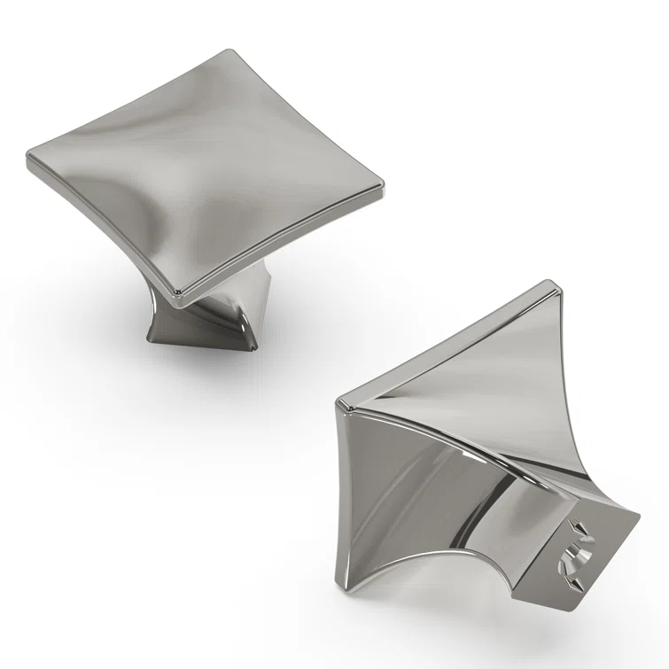 Twist 1 1/4" Length Square Knob