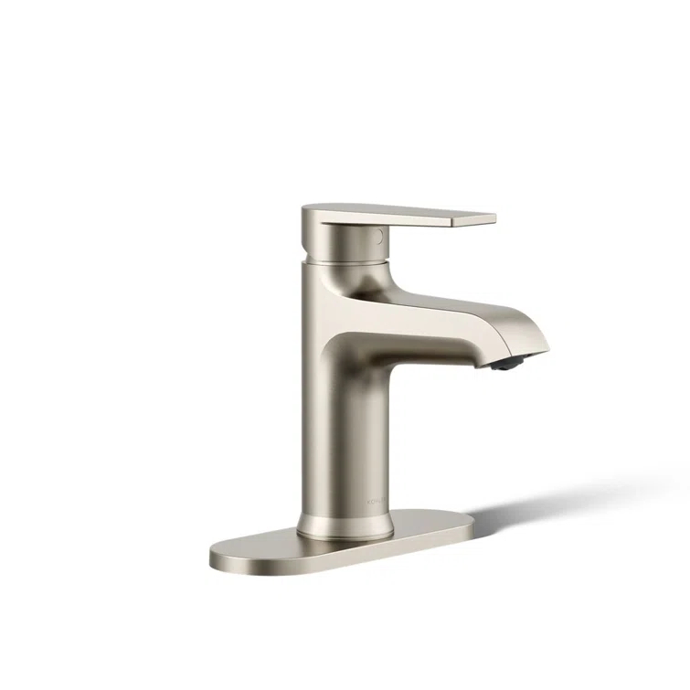 Hint Single-Handle Bathroom Sink Faucet with Escutcheon and Pop-Up Drain, 1.2 GPM