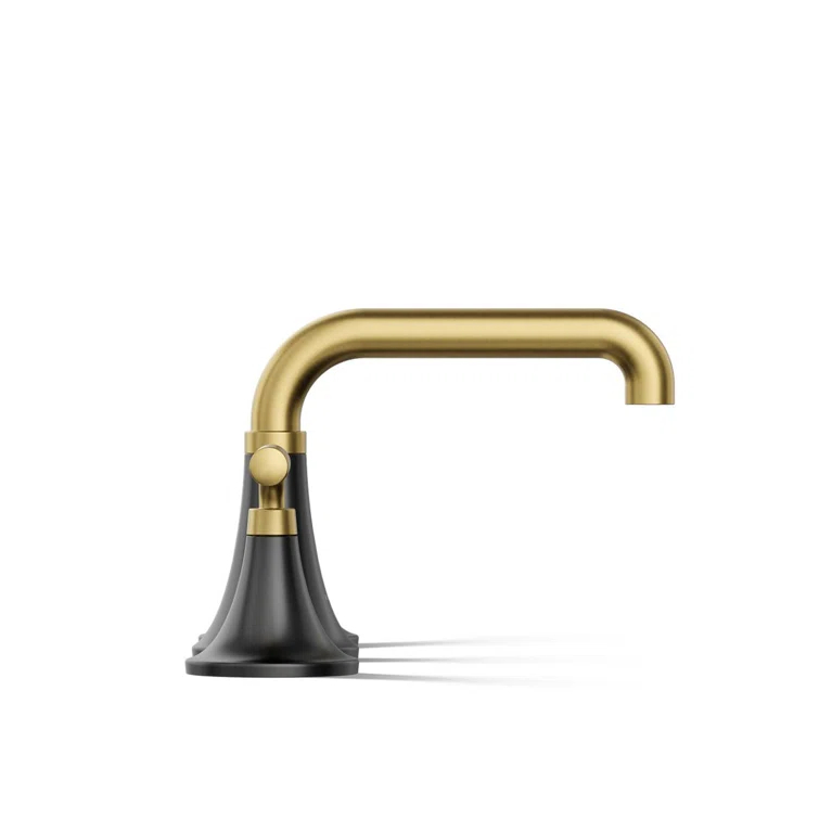 Tone Widespread Bathroom Sink Faucet, Three-Hole Bathroom Faucet with Clicker Drain, 1.2 GPM
