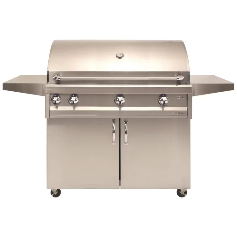 Artisan 42 Inch Freestanding Natural Gas Grill With Rotisserie