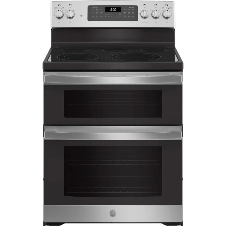 GE Appliances 30" 6.6 cu. ft. Freestanding Electric Range with 5 Elements and Convection Oven