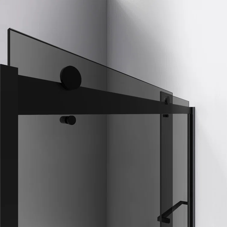 56" - 60" W 60" H Reversible Semi-Frameless Tub Door with ClearMax Technology