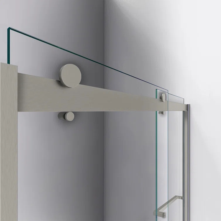 Sapphire 56" W x 76" H Frameless Shower Door
