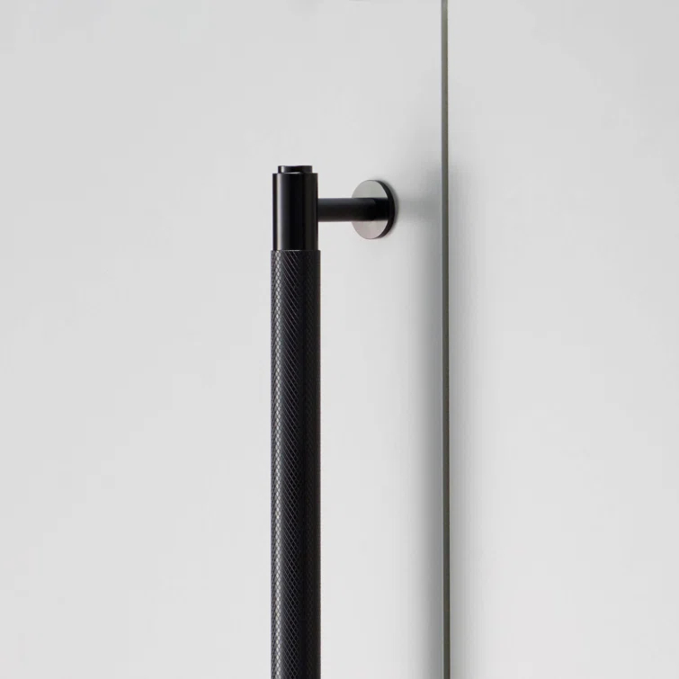 Buster + Punch 29.9 inch Black Cross Knurl Closet Bar