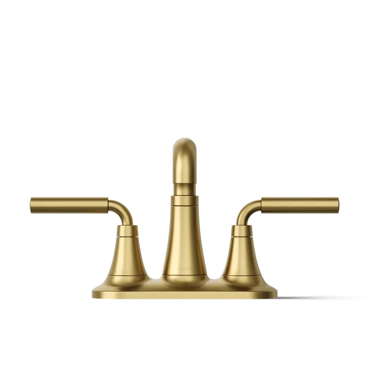 Tone Two-Handle Centerset Bathroom Sink Faucet with Clicker Drain, 1.2 GPM