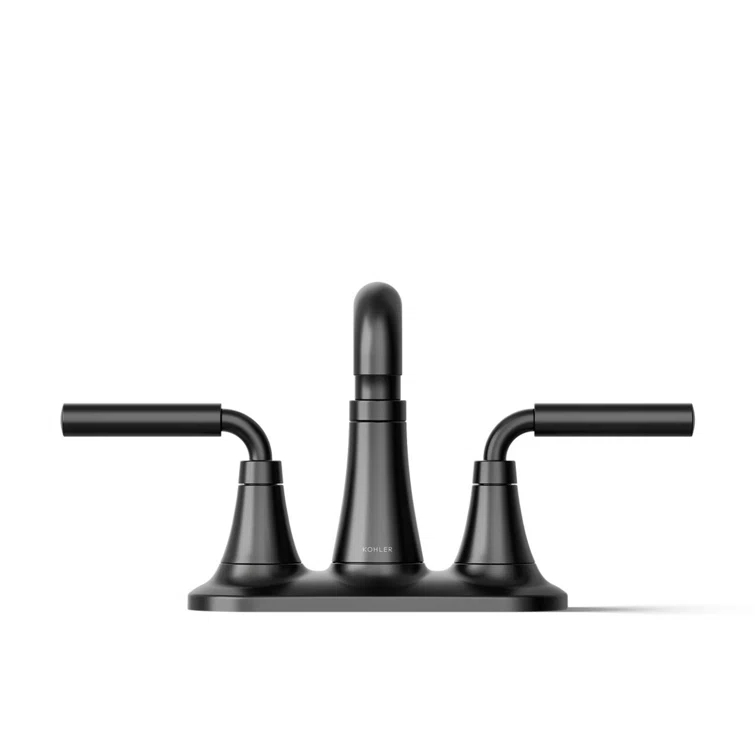 Tone Two-Handle Centerset Bathroom Sink Faucet with Clicker Drain, 1.2 GPM