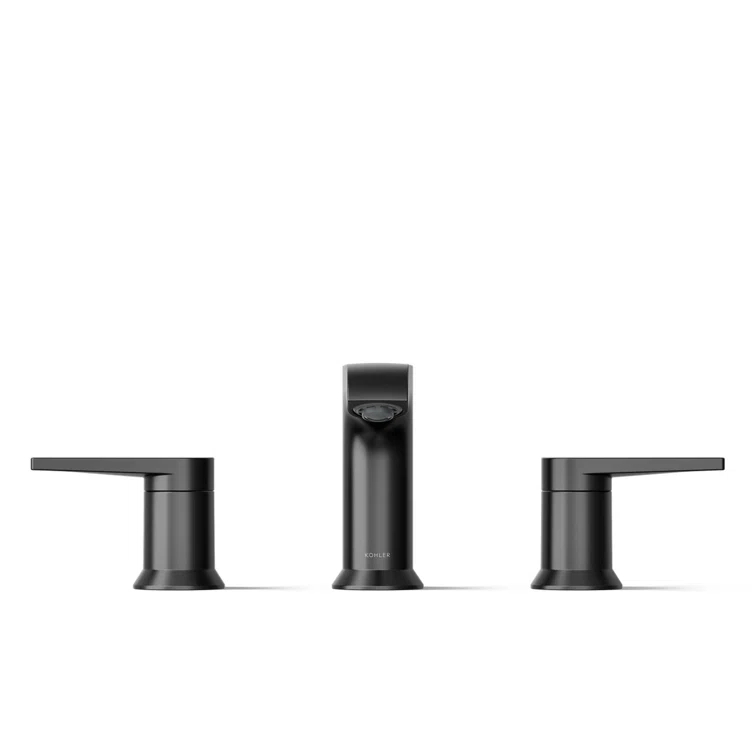 Kohler ® Hint ® Widespread Matte Black Bathroom Sink Faucet