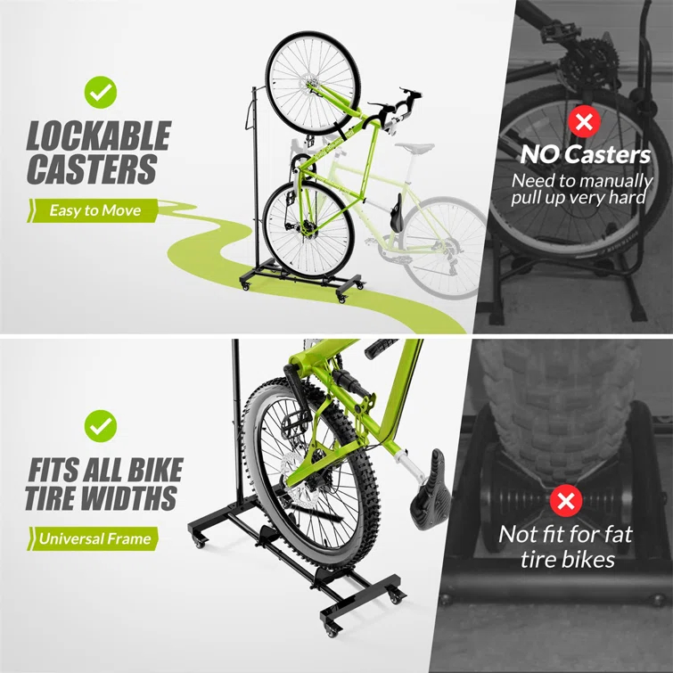 Bicycle Floor Parking Rack For MTB Road Bikes Indoor Bike Storage