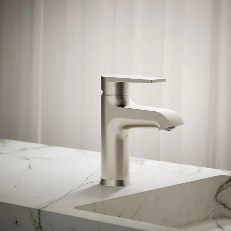 Kohler Hint Single-Handle Bathroom Faucet with Pop-Up Drain Assembly, One Hole Bathroom Sink Faucet, 1.2 gpm