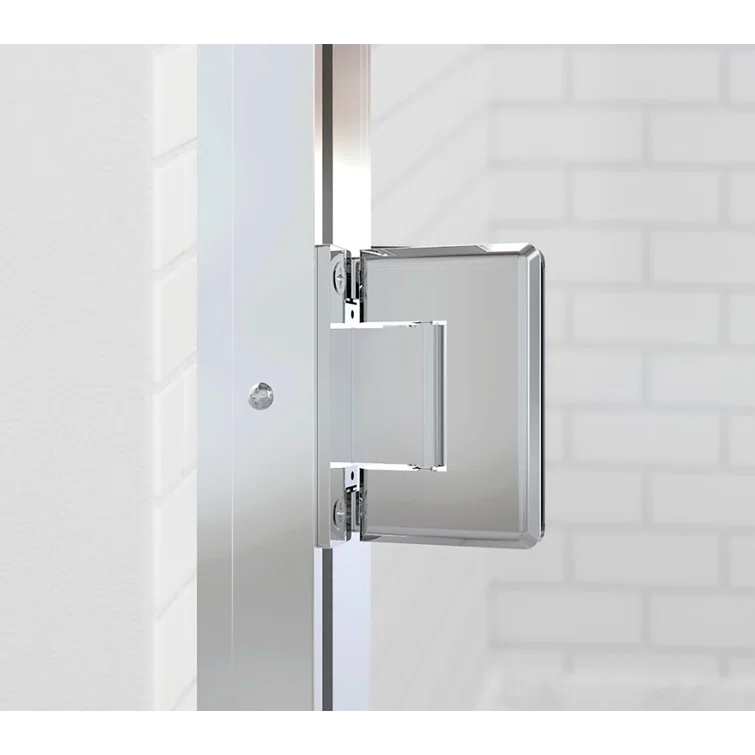 Coppia 46.06" W x 76" H Frameless Shower Door