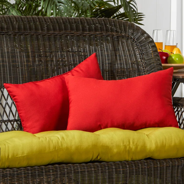 Indoor/Outdoor Reversible Throw Pillow