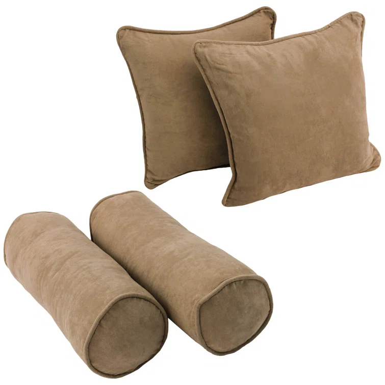 Microsuede Reversible Throw Pillow