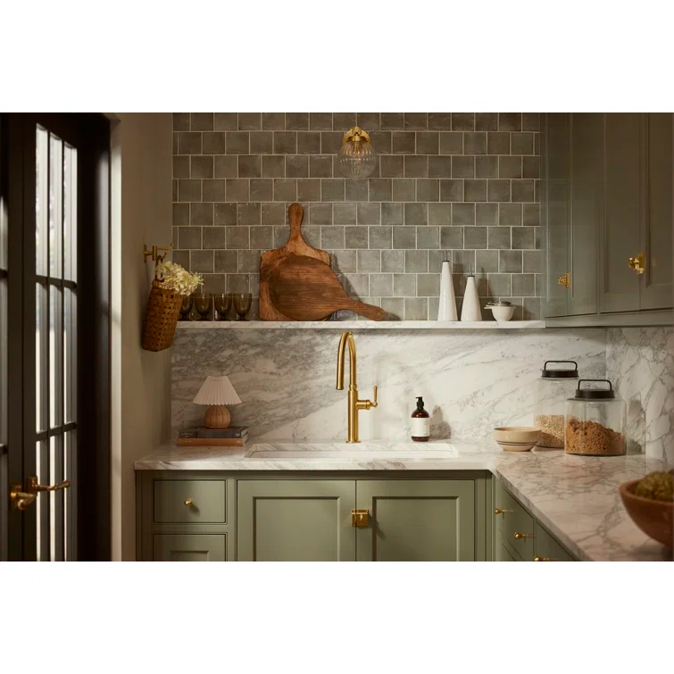 Edalyn by Studio McGee Pull-Down Kitchen Sink Faucet with Three-Function Sprayhead
