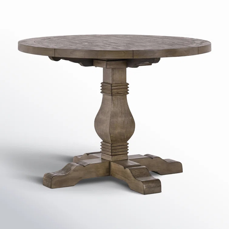 Kinston Solid Wood Pedestal Dining Table