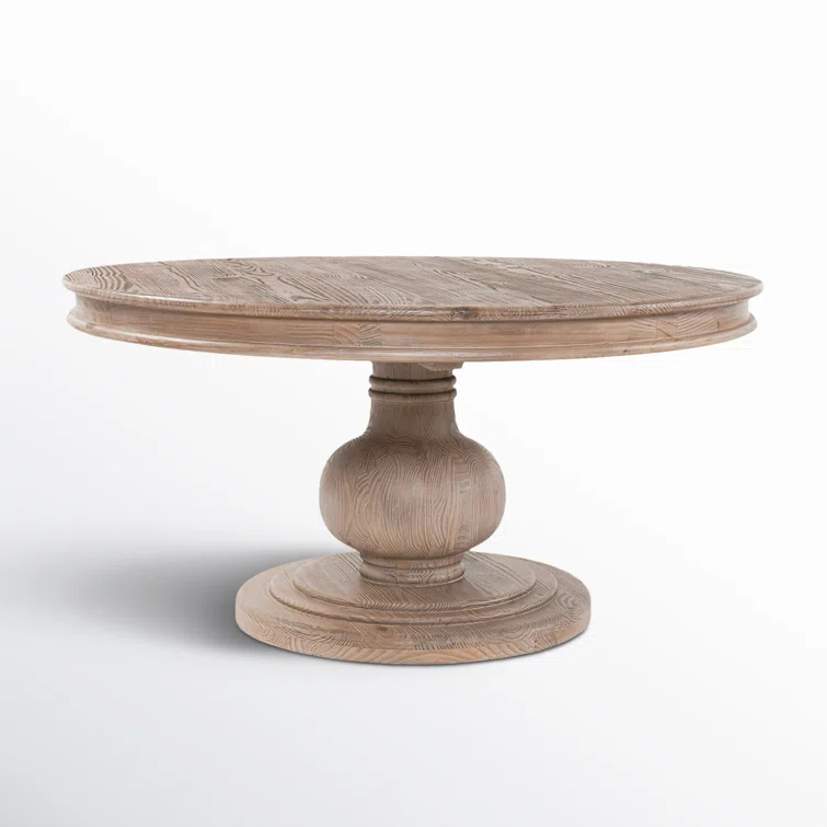 Dadeville Pine Round Solid Wood Dining Table