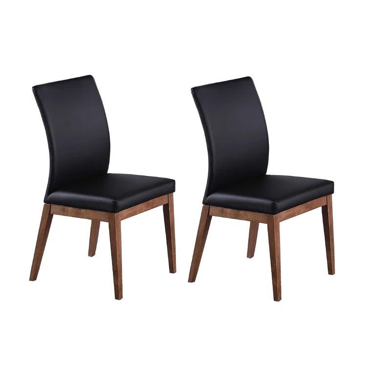 Emma Curved Back Side Chair w/ Solid Wood Frame - 2 per box