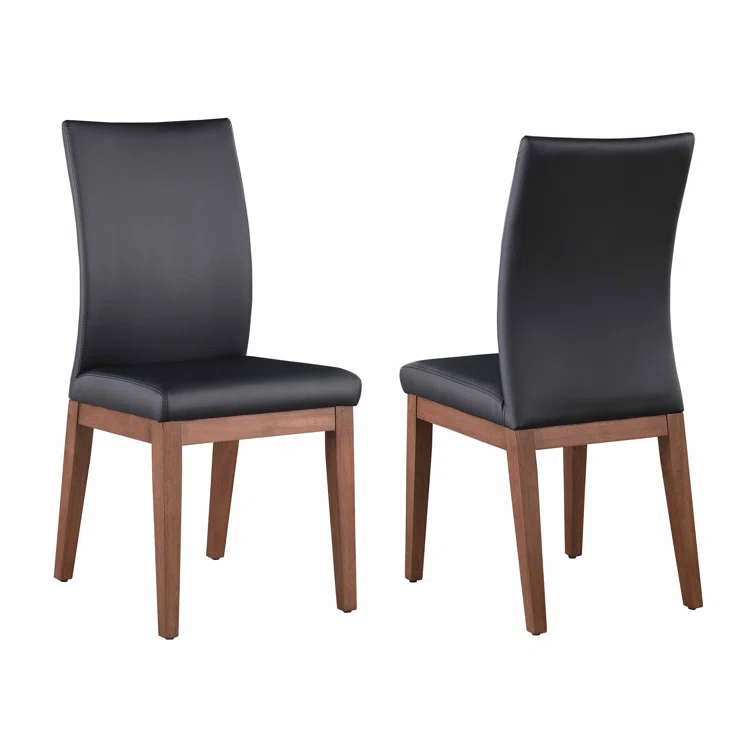 Emma Curved Back Side Chair w/ Solid Wood Frame - 2 per box