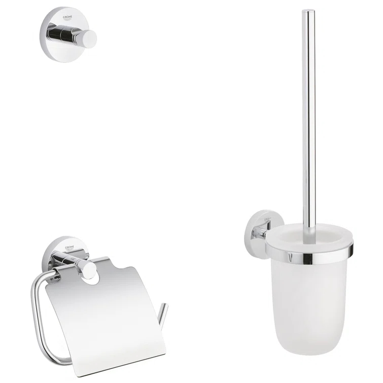 Essentials 3 Piece Bathroom Hardware Set