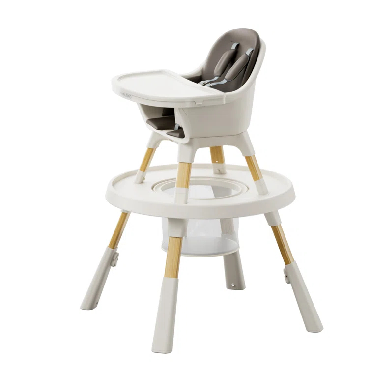 8-in-1 Convertible Baby Feeding Dining Chair with Removable Tray and Activity Center