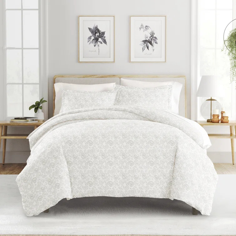 Simply Soft Traditional Paisley Duvet Cover Set