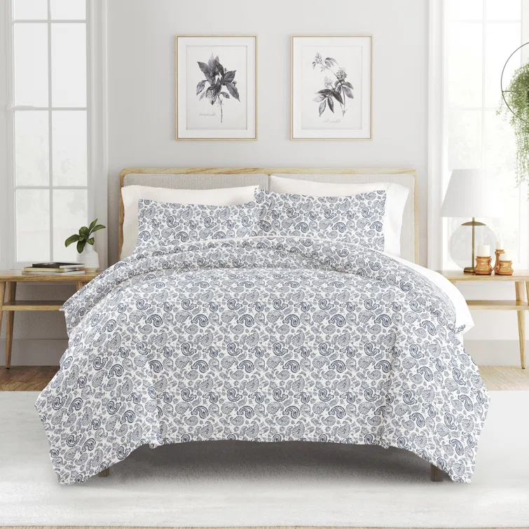 Simply Soft Traditional Paisley Duvet Cover Set