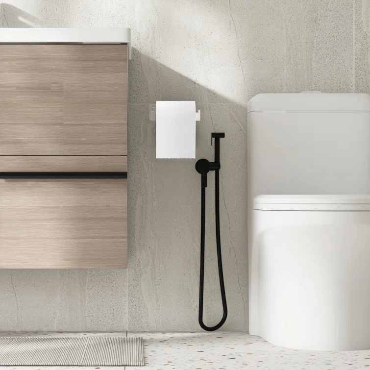 Self-Adhesive, Stainless Steel, Single Post Wall Mounted Toilet Paper Roll Holder, Stand no Drilling, in Brushed Nickel