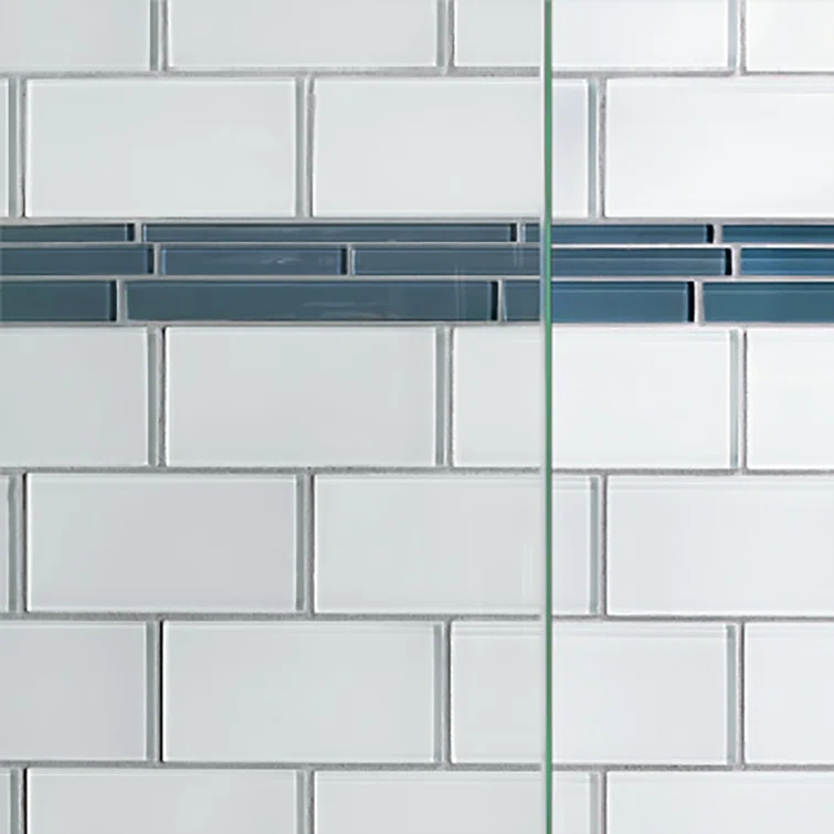 Deluxe 45" W x 72.13" H Framed Shower Door