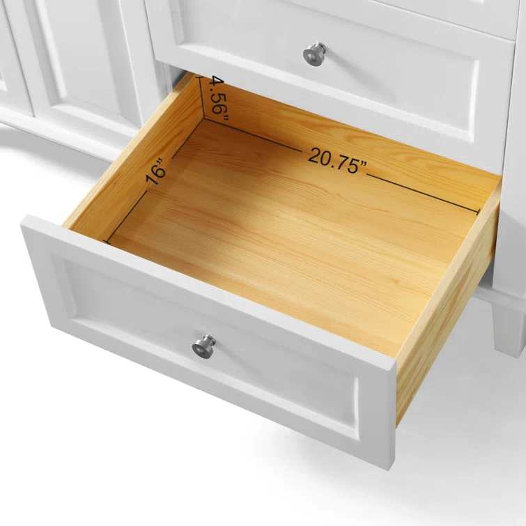 Hannah 48'' Single Bathroom Vanity with Quartz Top