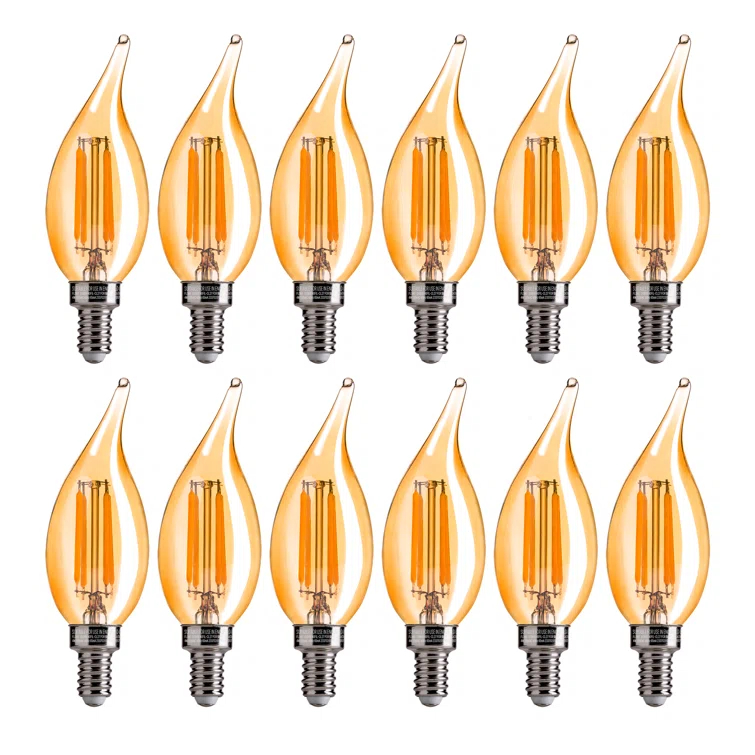CA11E12 LED Chandelier Light Bulbs 40W Equivalent, Dimmable LED Candelabra Bulbs, 2200K 330LM