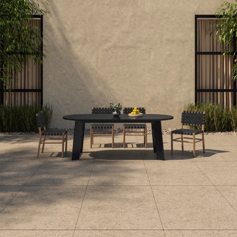 Pernelle 84'' Oval Outdoor Dining Table