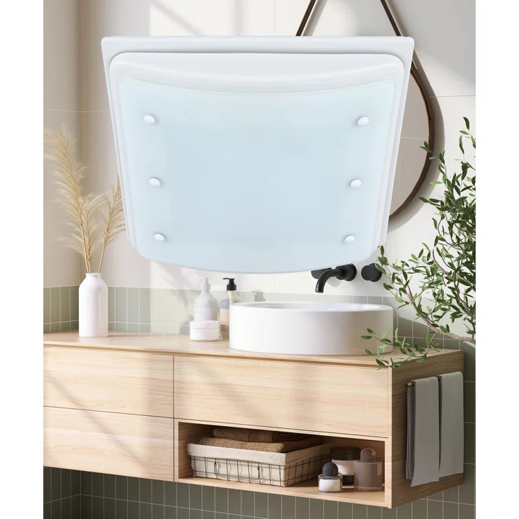 Buckingham 100 CFM 2.0 Sones Decorative Bathroom Ventilation Exhaust Fan with Light & Night-Light