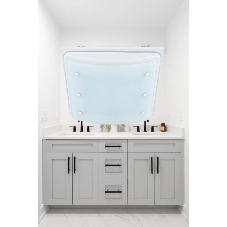 Buckingham 100 CFM 2.0 Sones Decorative Bathroom Ventilation Exhaust Fan with Light & Night-Light