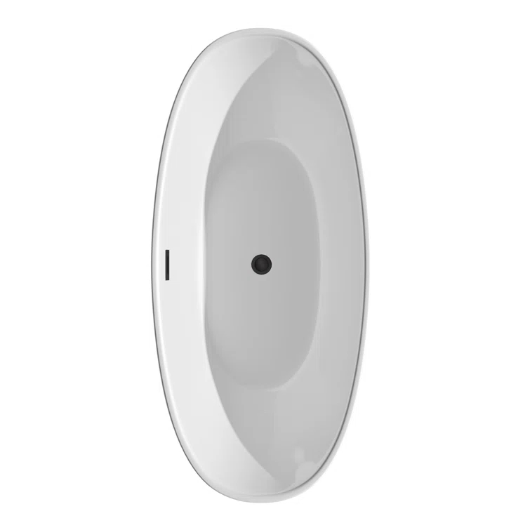 Dorrit 66" x 32" Freestanding Soaking Acrylic Bathtub