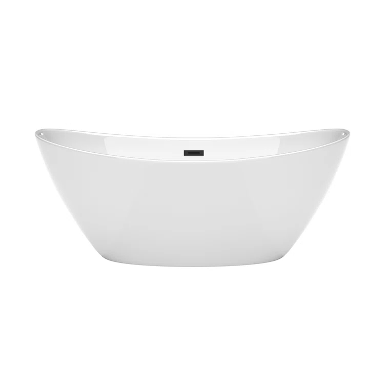 Dorrit 66" x 32" Freestanding Soaking Acrylic Bathtub
