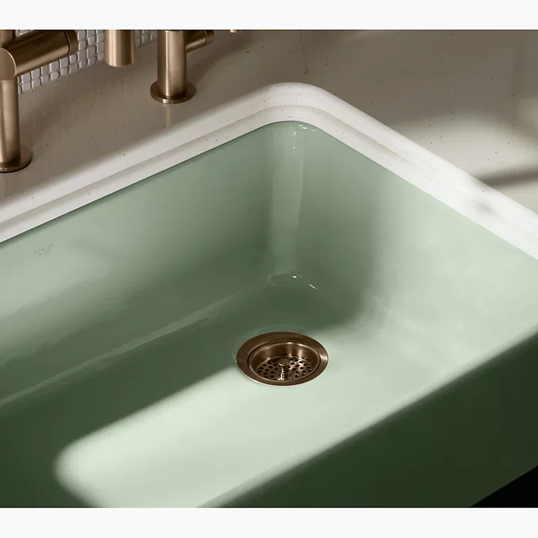 Ironridge 34" Undermount Single-Bowl Farmhouse Cast Iron Kitchen Sink with Apron Front